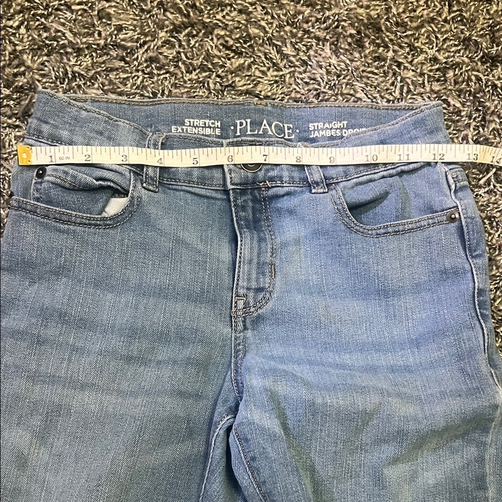 Children’s Place Boys Straight Jeans Size 8 – Light Wash Denim - Picture 6 of 7
